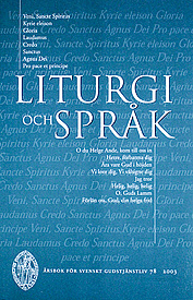 Liturgi och språk.